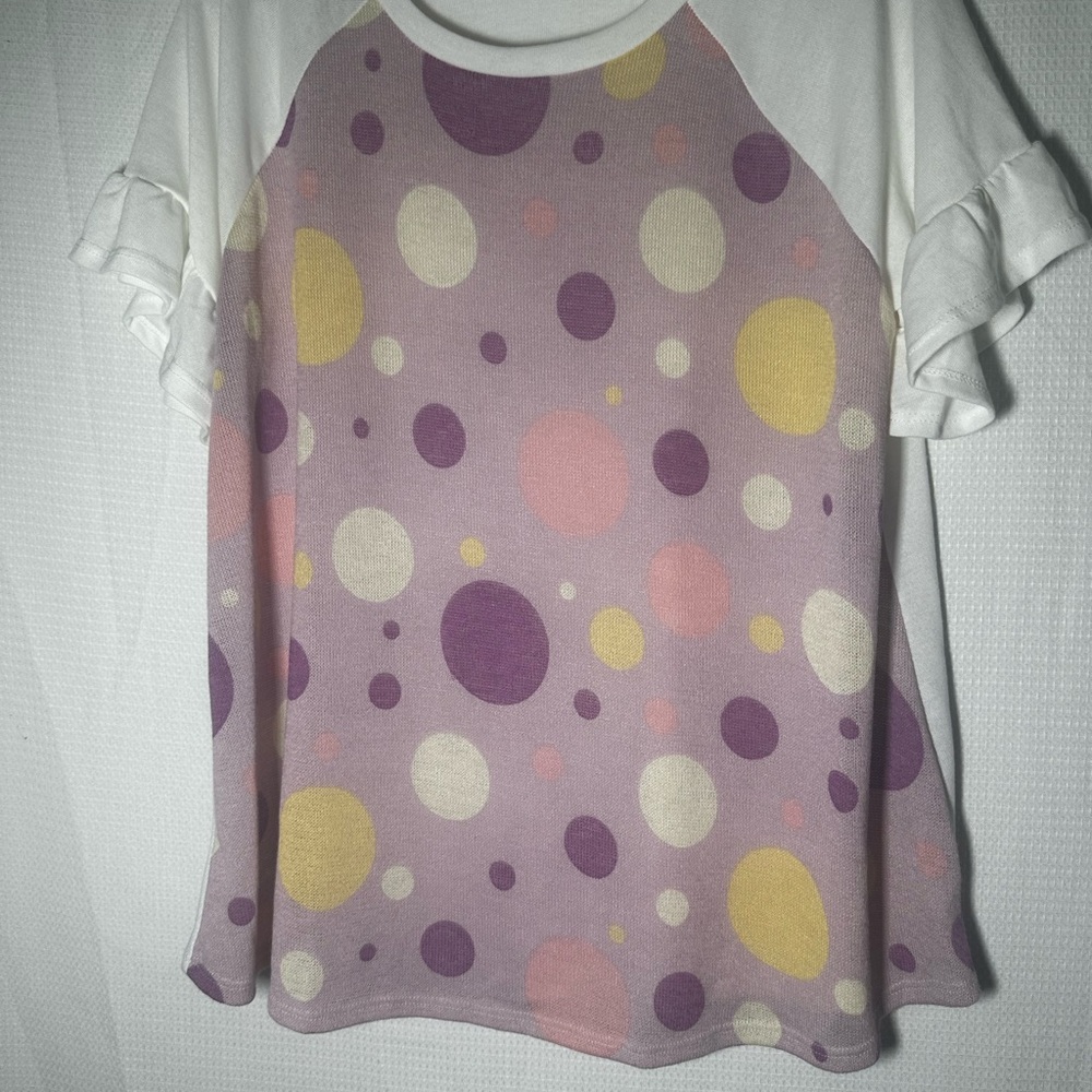 Perfect Peach Women’s Polka Dot Top - Purple, Yellow, Pink